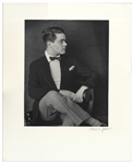 Berenice Abbott Signed Photo Mat of Her Portrait of Rene Crevel -- Measures 16 x 20